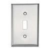 Steel Wall Plate, 1-Gang, 1-Toggle Opening, Chrome