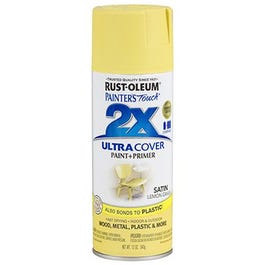 Painter's Touch 2X Spray Paint, Satin Lemon Grass, 12-oz.