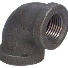 Pipe Fitting, Elbow, 90-Degree, Black, 1/4-In.