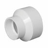 Charlotte Pipe Schedule 40 3 in. Hub T X 4 in. D Hub PVC Reducing Coupling (3 x 4)