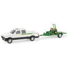 John Deere Dealer Truck With Trailer + Mower, 1:32 Scale