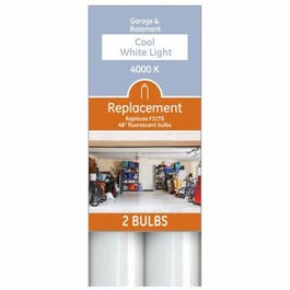 LED Tube Light Bulb, T8, White, 1500 Lumens, 12-Watts, 2-Pk. USA