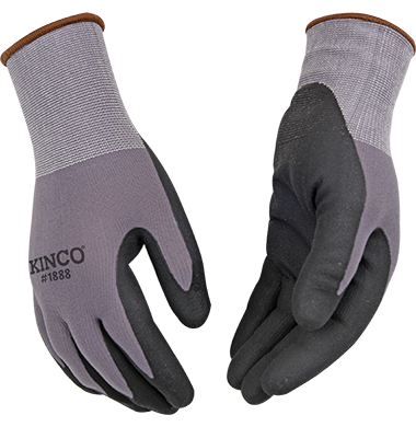 Kinco NYLON KNIT SHELL & MICRO-FOAM NITRILE PALM