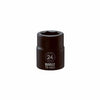 Metric Impact Socket, 6-Point, 3/4-In. Drive, 24mm