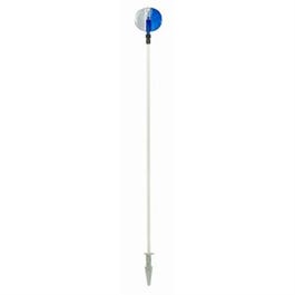 Telescopic Driveway Marker, Blue/White, 46 to 72-In.