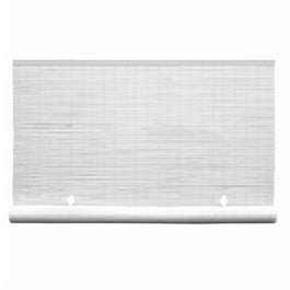 Roll Up Blind, White PVC, 96 x 72-In.