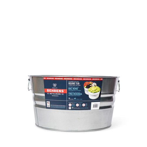 Behrens Round Galvanized Steel Tub (11 Gallon)