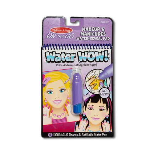 Melissa & Doug On the Go Water Wow! Water-Reveal Pad - Makeup & Manicures