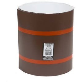 Trim Coil, White/Brown Painted Aluminum, 12-In. x 50-Ft.