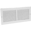 12 x 6-Inch White Sidewall Return Air Grille