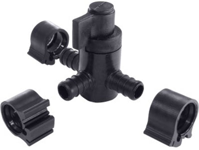 PEXLOCK VALVE 180 DEG 1/2 IN PLASTIC