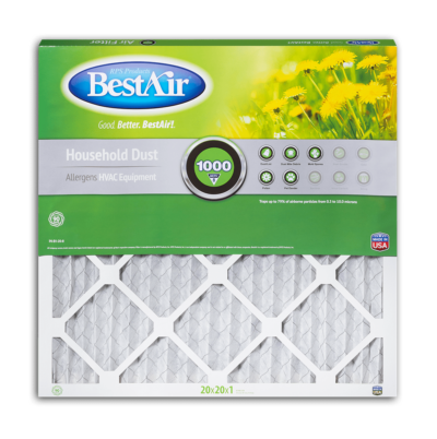 BestAir® B1-2020-8-12 Pleated Filter Merv 8 (20 x 20 x 1)