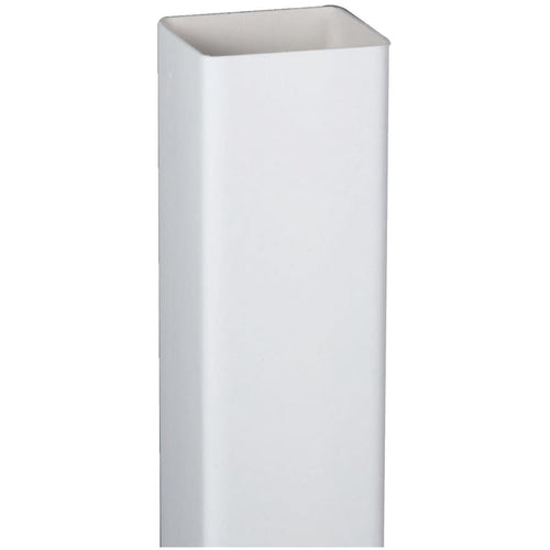 Amerimax 2 In. Square x 10 Ft. White Vinyl Downspout