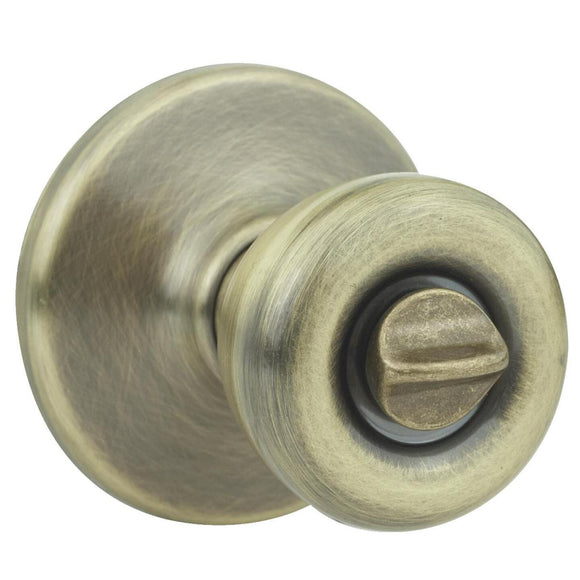 Kwikset Tylo Antique Brass Bed & Bath Door Knob