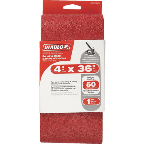 Diablo 4 In. x 36 In. 50 Grit General Purpose Sanding Belt