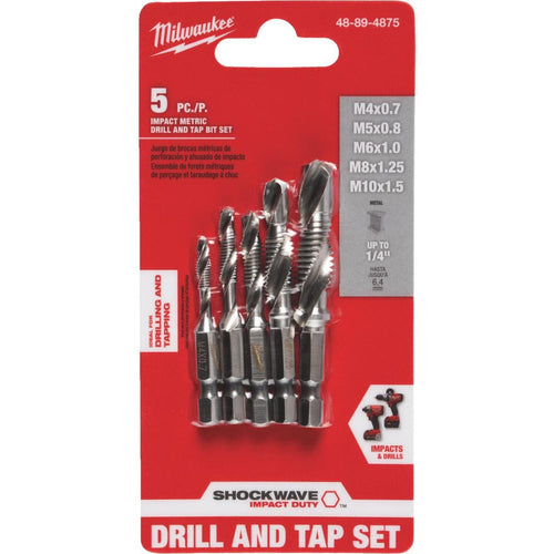 Milwaukee Shockwave Metric Impact Drill Tape Bit Set (5-Piece)