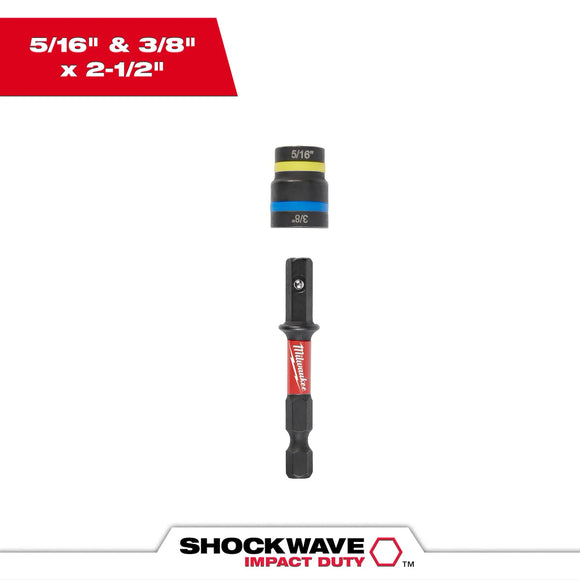 Milwaukee SHOCKWAVE Impact Duty™ QUIK-CLEAR™ 2-in-1 Magnetic Nut Drivers