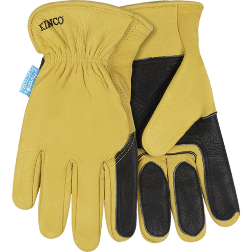 Kinco Hydroflector™ Water-Resistant Premium Grain Buffalo Driver With Double-Palm Glove