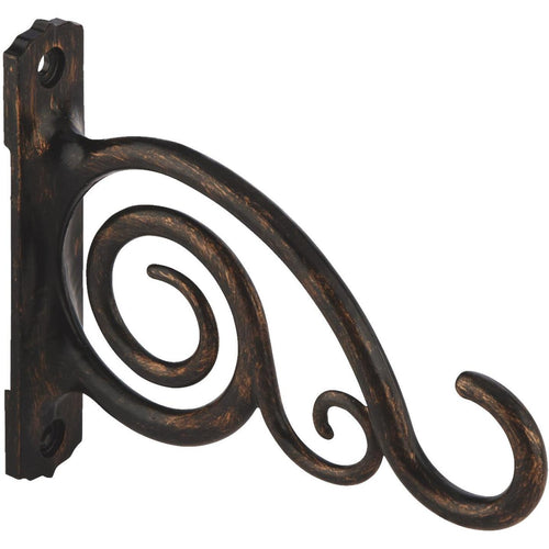 cast iron plant hanger Panacea 6 In. Brushed Bronze Scroll Cast Aluminum Decorative Hanging Plant  Bracket - Shoemakersville, PA