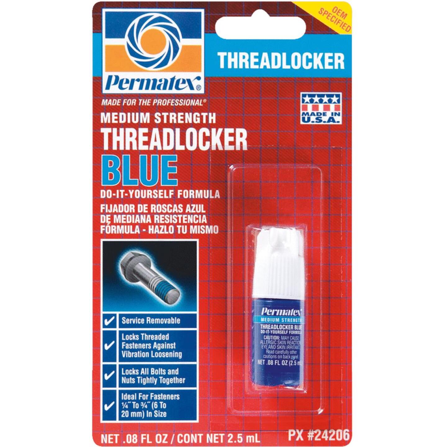PERMATEX 0.08 Oz. Blue Medium Strength Threadlocker - Shoemakersville ...