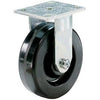 Rigid Plate Caster, Phenolic Wheel, 6-In.