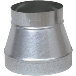 Stove Pipe Increaser/Reducer, No Crimp, Galvanized, 7 x 6-In.