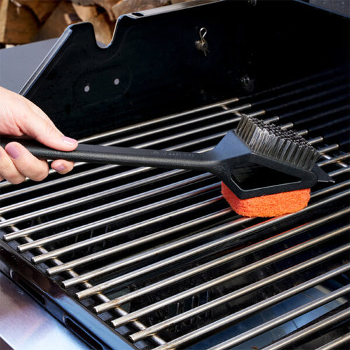 Mr. Bar-B-Q Dual Head Grill Brush with Scrub Pad