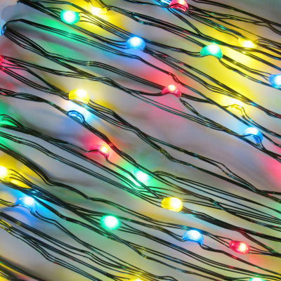 Sylvania LED Micro Dot Christmas String Lights, Multi Color, 3 Functions, Timer/Battery Operated