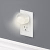 Globe Electric White Automatic Dusk to Dawn 360-Degree Directional LED Night Light
