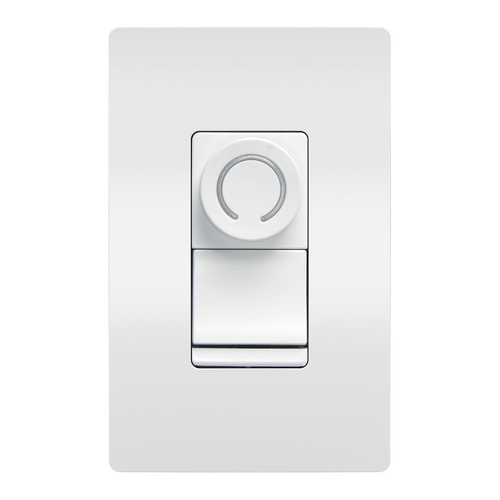 Legrand Pass & Seymour DR Series CFL/LED/Incandescent Single Pole/3-Way Rotary Dimmer, White