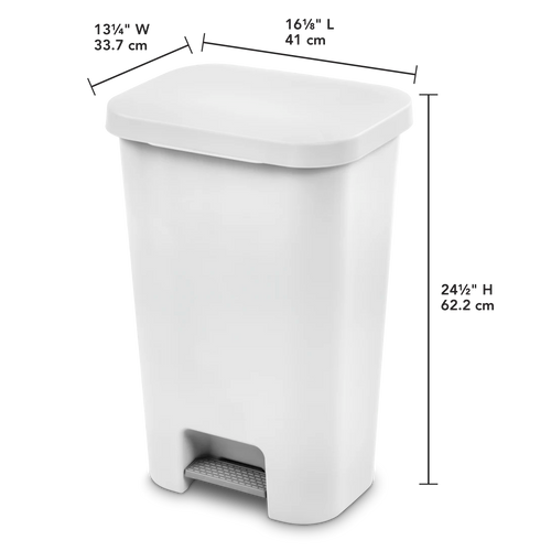 Sterilite 11.9 Gal. StepOn Wastebasket