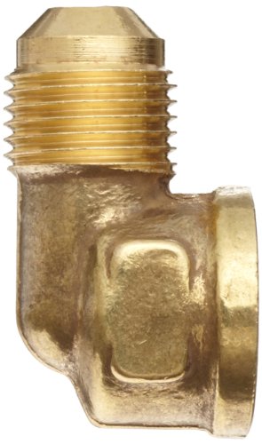 Anderson Metals 754050-0608 Elbow Brass 90 Degree 3/8 Flare x 1/2 FPT