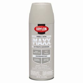 CoverMaxx Spray Paint & Primer, Satin, Pebble, 12-oz.