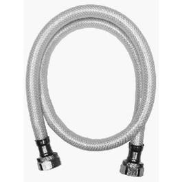 Faucet Connector, Reinforced Poly Vinyl, .5 FIP x .5 FIP x 30-In.