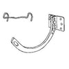 Gutter Shank & Circle #10 Combo Hanger, Half Round, Galvanized, 5-In.