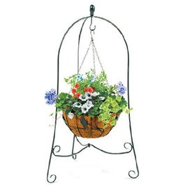 metal hanging basket plant stands Plant Stand, Scroll Hanging Basket, Folding, 40 x 24 x 24-In. - Shoemakersville, PA