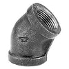 Pipe Fitting, Black Elbow, 45-Degree, 3/4-In.