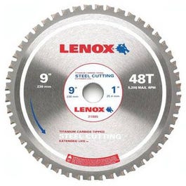 Metal-Cutting Circular Saw Blade, 9-In. x 48TPI