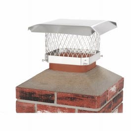 Chimney Cap, Single Flue, Stainless Steel, 9 x 9-In.