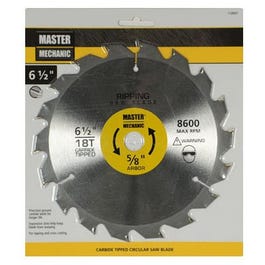 Combo/Rip Circular Saw Blade, 18 Teeth, 6-1/2-In.