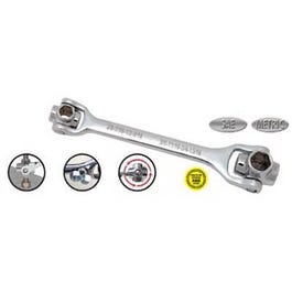 8-in-1 Swivel-Head Wrench, Metric