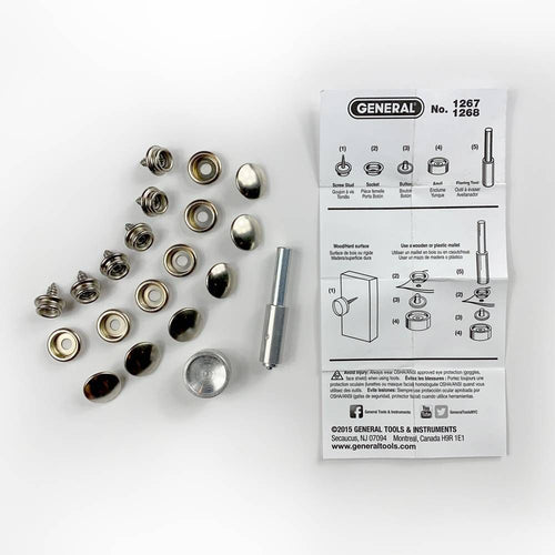 General Screw Snap Fastener Kit (6 sets)