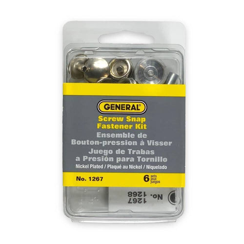 General Screw Snap Fastener Kit (6 sets)