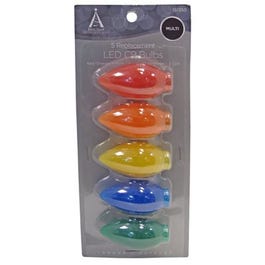 Christmas Lights LED Replacement Bulb, C9, Multi-Color Ceramic, 5-Pk.