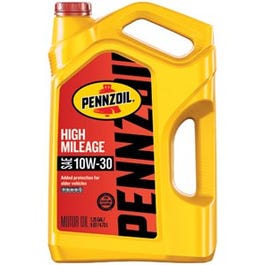 Motor Oil, High Mileage, 10W-30, 5 Qts.