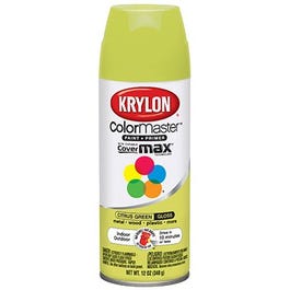 Colormaster Spray Paint, Indoor/Outdoor Use, Gloss Citrus Green, 12-oz.