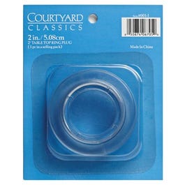glass patio table umbrella ring Patio Table Top Ring & Plug
