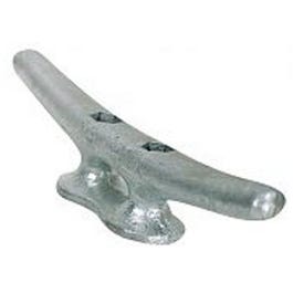 Dock Cleat, Galvanized Cast Iron, 6-In.