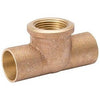 Pipe Fitting, Tee, Low-Lead, 3/4 Copper x 3/4 Copper x 3/4-In. FPT