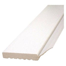 Garage Door Weatherstripping, White PVC, 2-In. x 9-Ft.